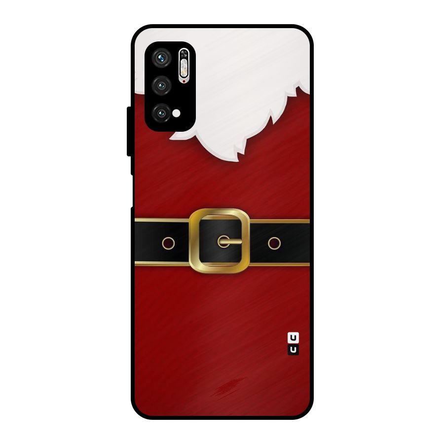 Black Belt Design Metal Back Case for Poco M3 Pro 5G
