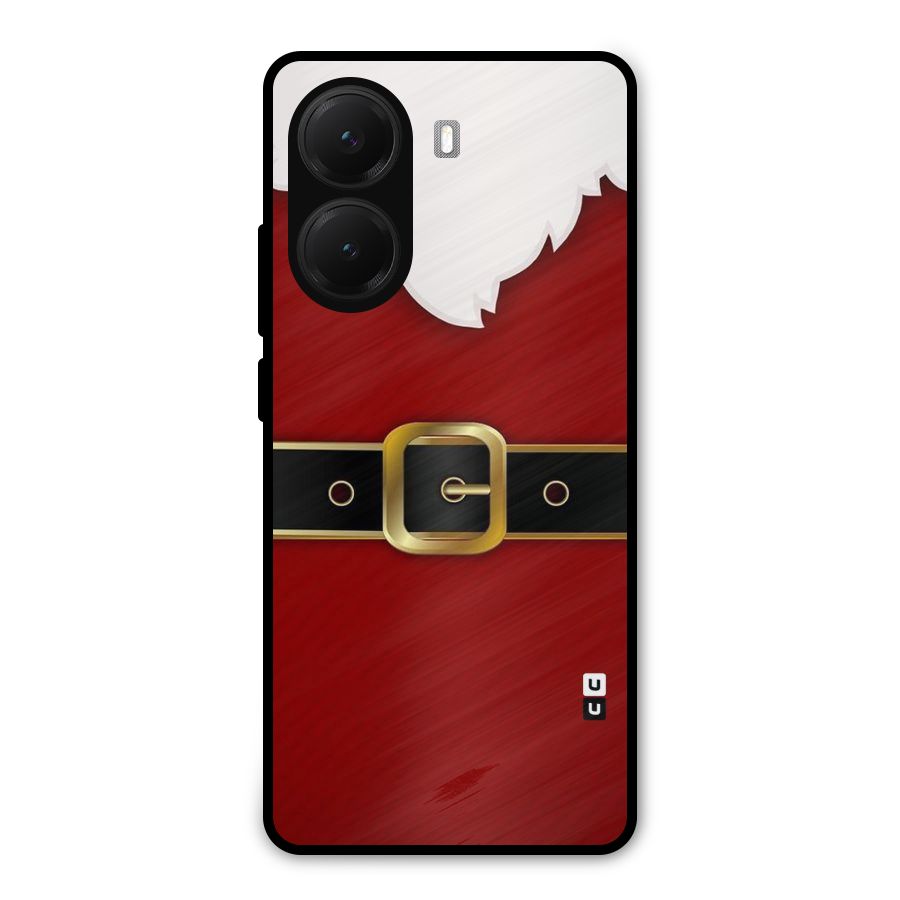 Black Belt Design Metal Back Case for Poco X7 Pro