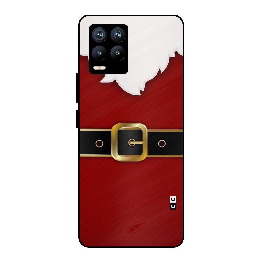 Black Belt Design Metal Back Case for Realme 8 Pro