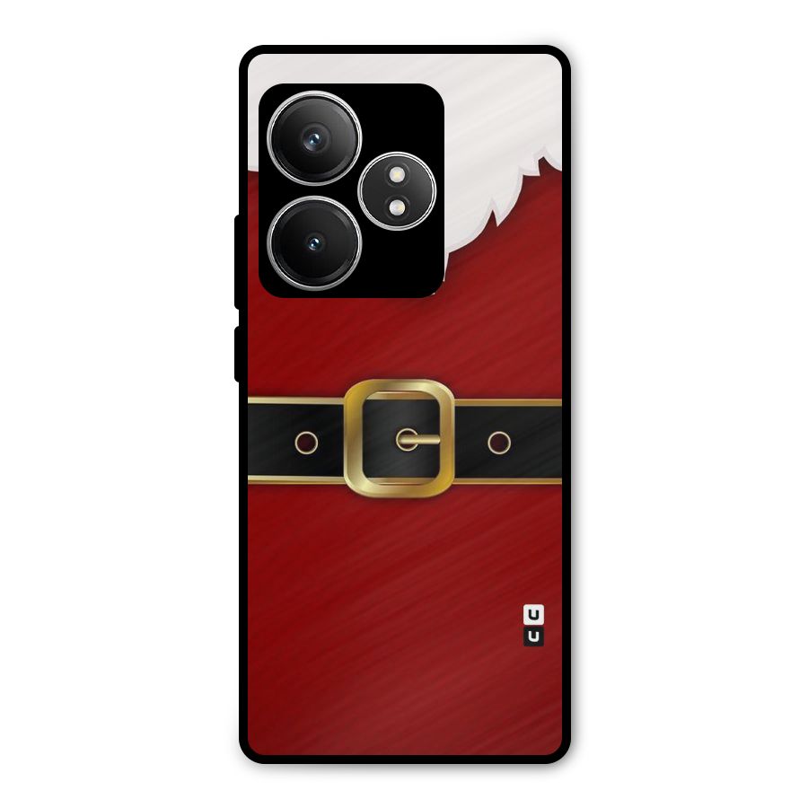 Black Belt Design Metal Back Case for Realme GT 6T