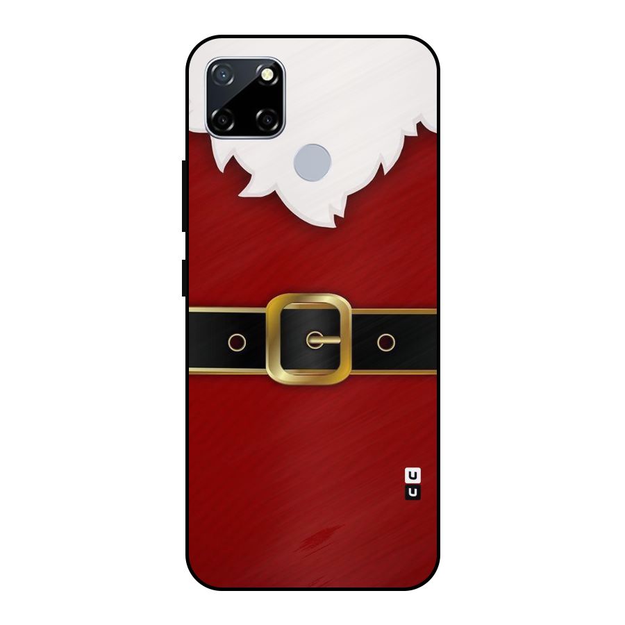 Black Belt Design Metal Back Case for Realme Narzo 20