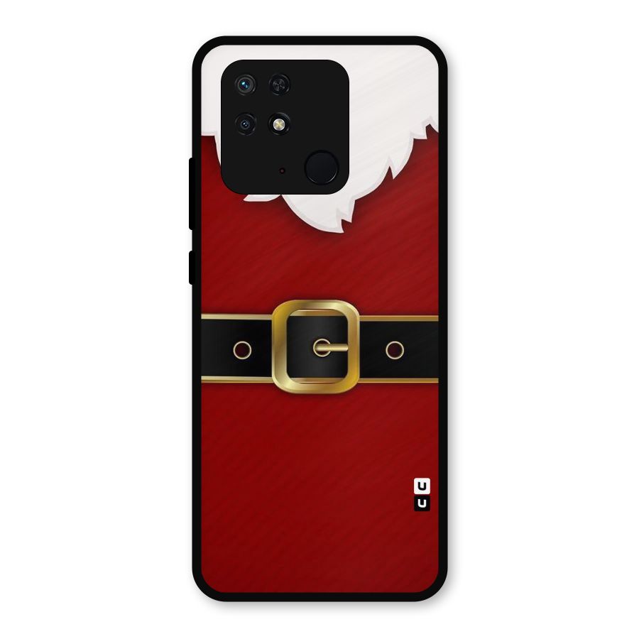 Black Belt Design Metal Back Case for Redmi 10 Power