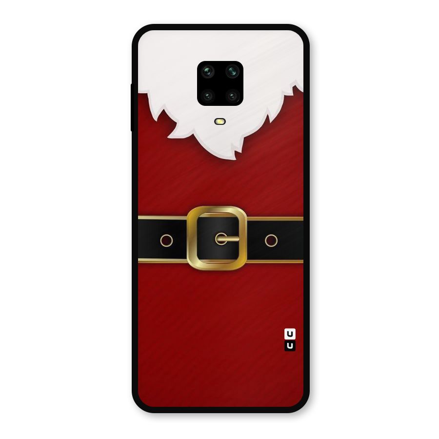 Black Belt Design Metal Back Case for Redmi Note 9 Pro