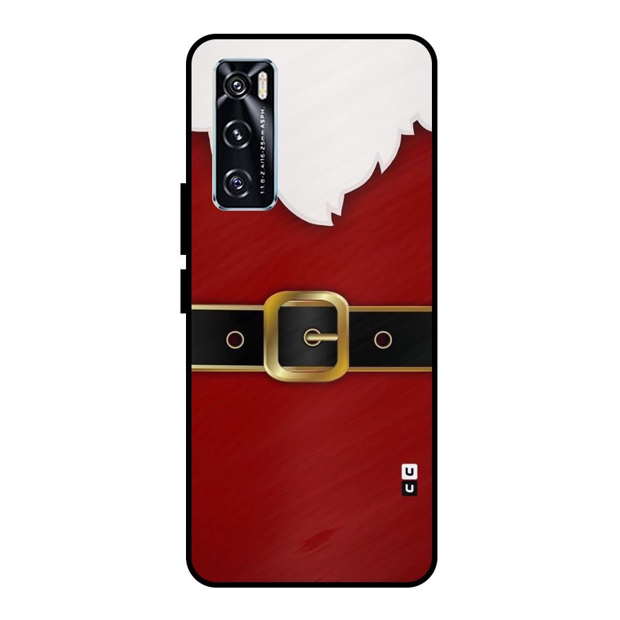 Black Belt Design Metal Back Case for Vivo V20 SE