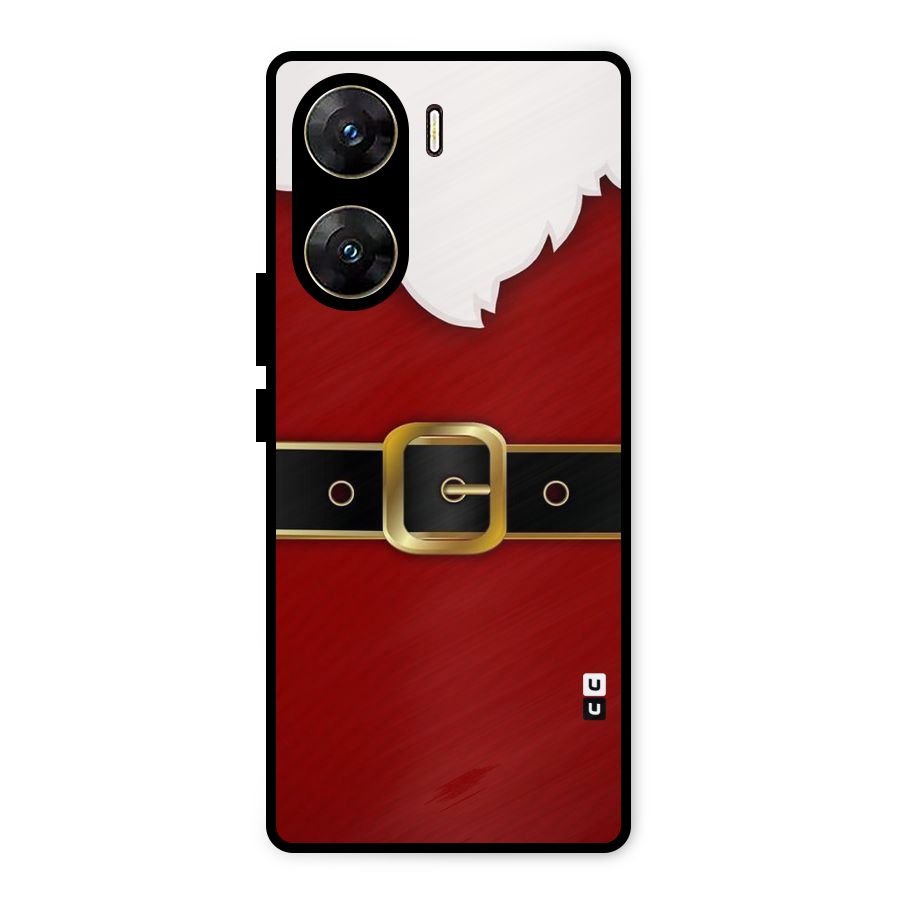Black Belt Design Metal Back Case for Vivo V29e