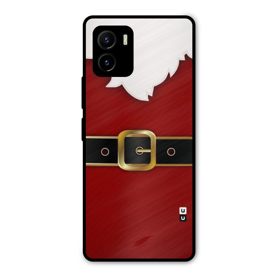 Black Belt Design Metal Back Case for Vivo Y15s