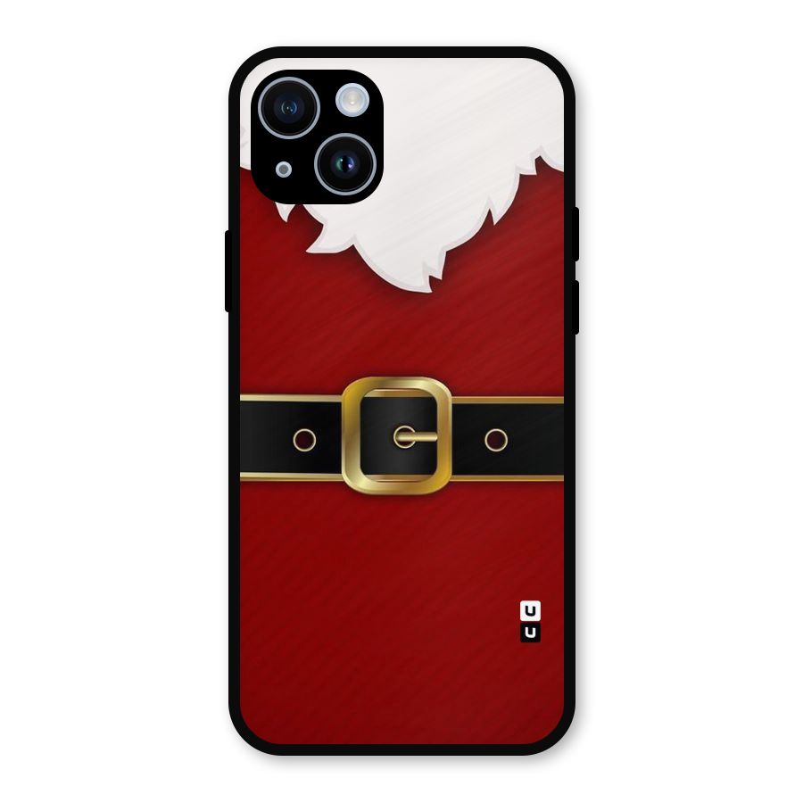 Black Belt Design Metal Back Case for iPhone 14