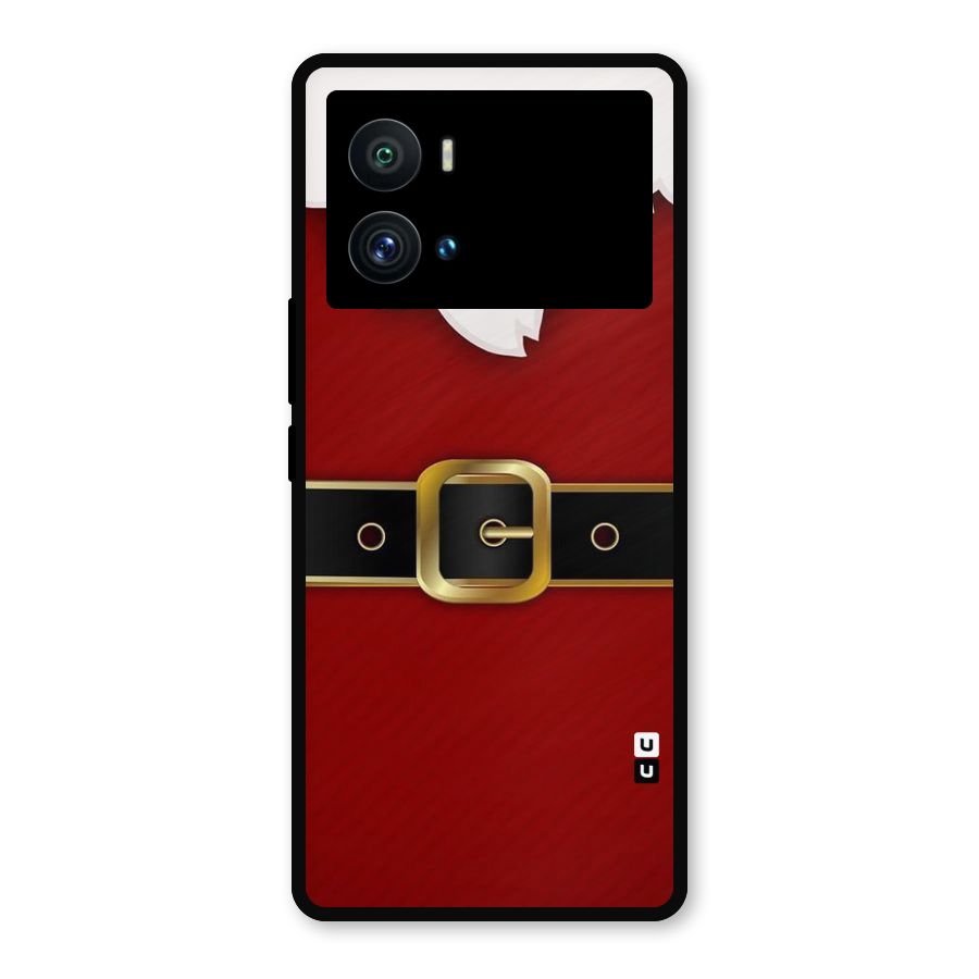 Black Belt Design Metal Back Case for iQOO 9 Pro