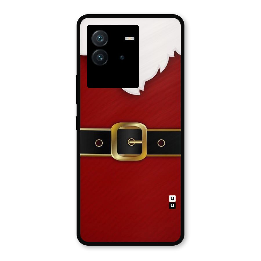 Black Belt Design Metal Back Case for iQOO Neo 6 5G