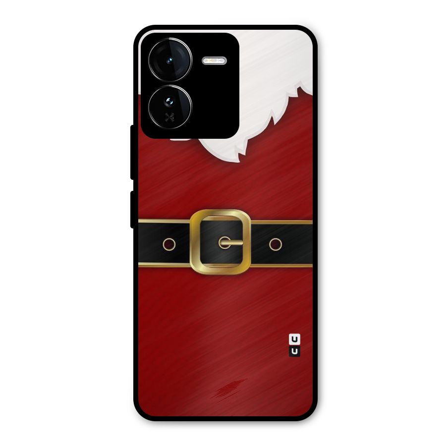 Black Belt Design Metal Back Case for iQOO Z9