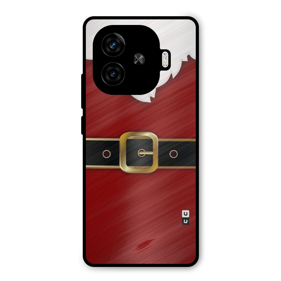 Black Belt Design Metal Back Case for iQOO Z9 Turbo