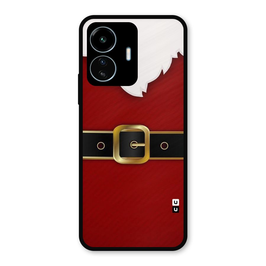 Black Belt Design Metal Back Case for vivo iQOO Z6 Lite 5G