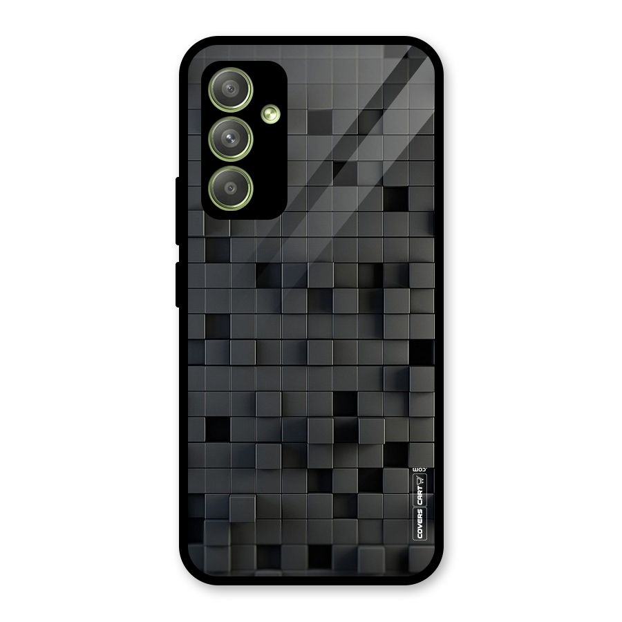 Black Bricks Glass Back Case for Galaxy A54
