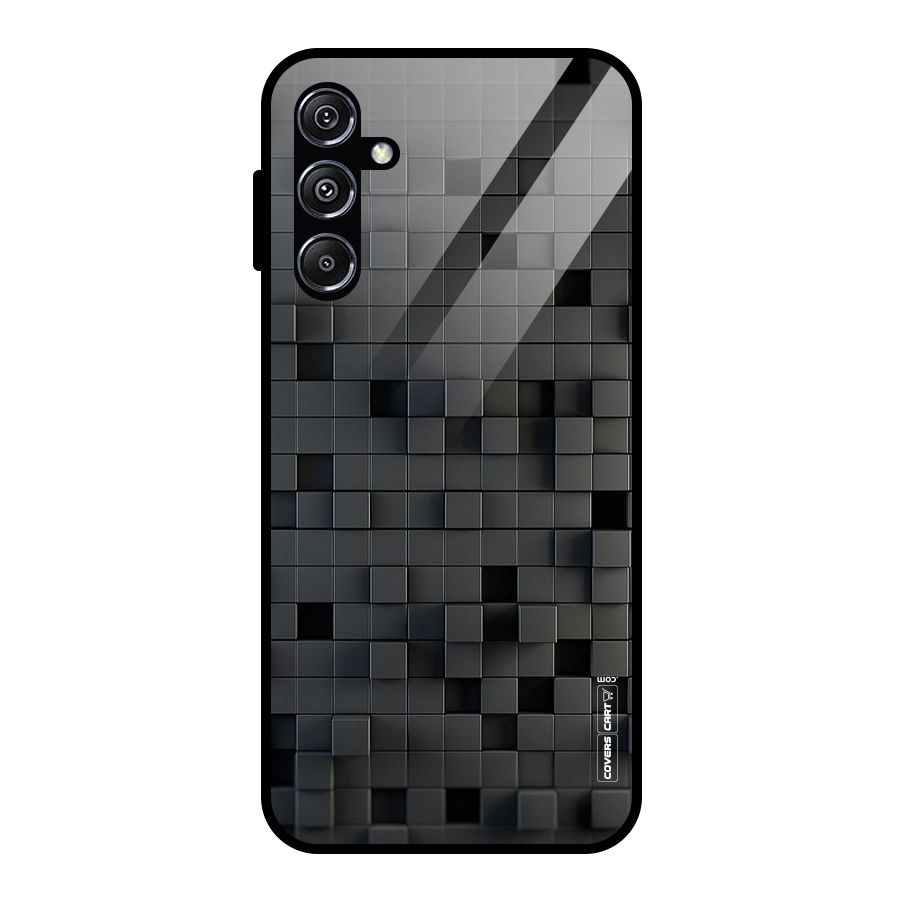 Black Bricks Glass Back Case for Galaxy M34 5G