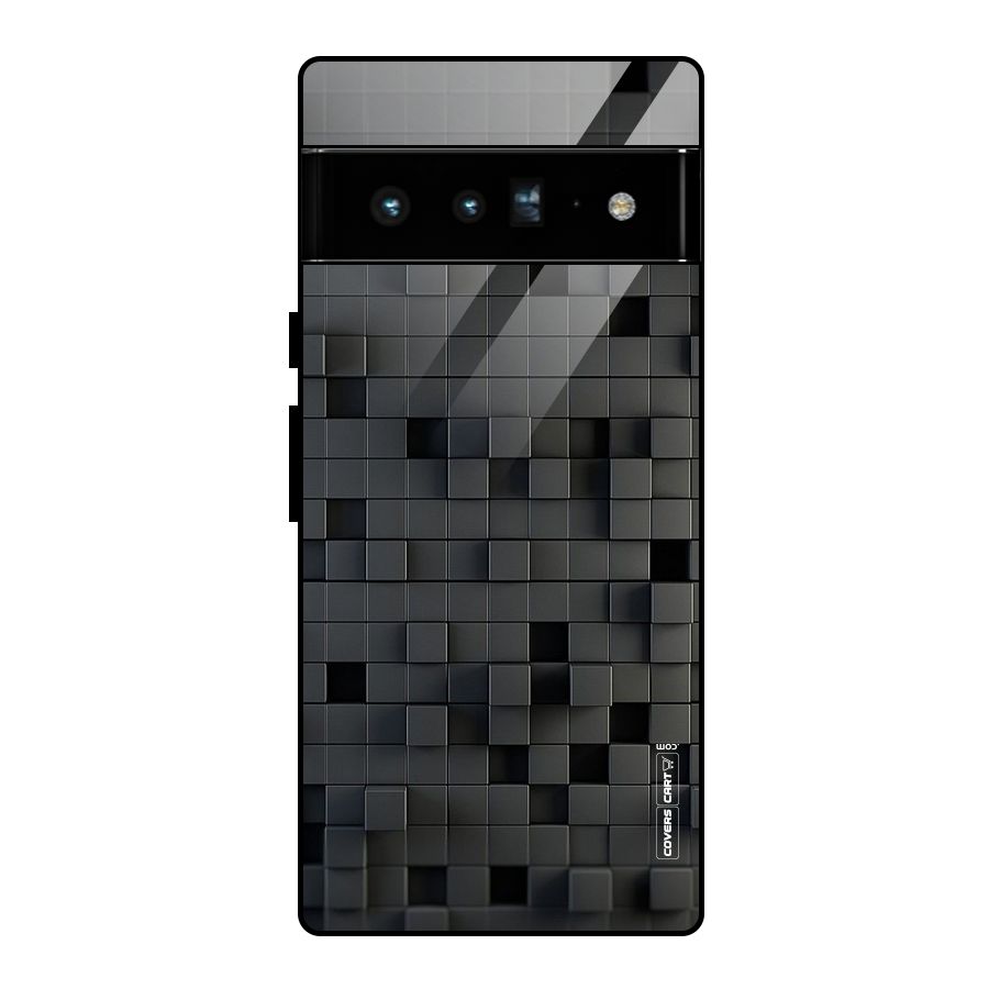 Black Bricks Glass Back Case for Google Pixel 6 Pro