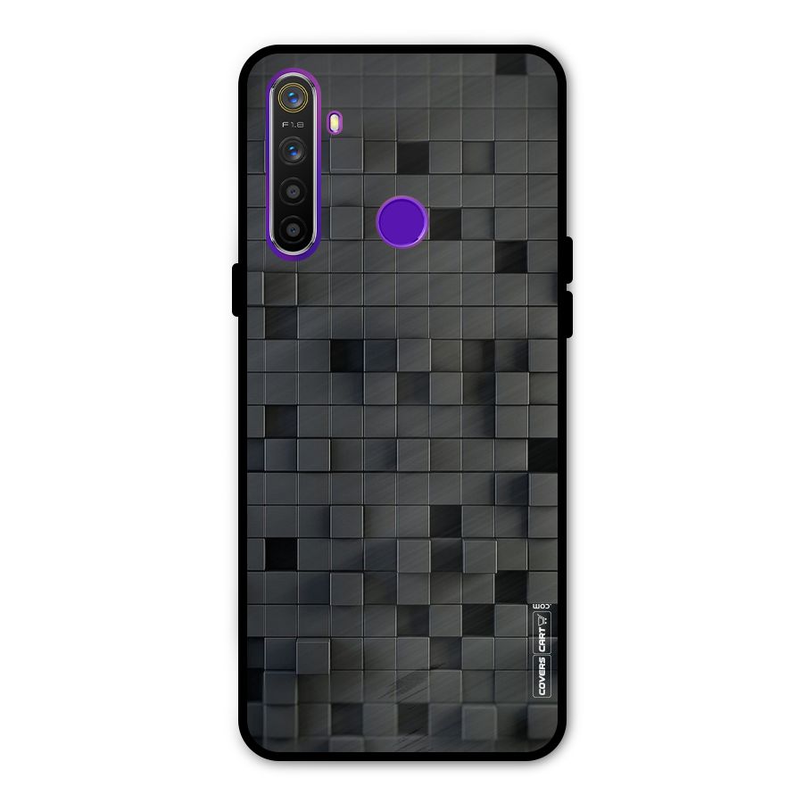 Black Bricks Glass Back Case for Realme 5s
