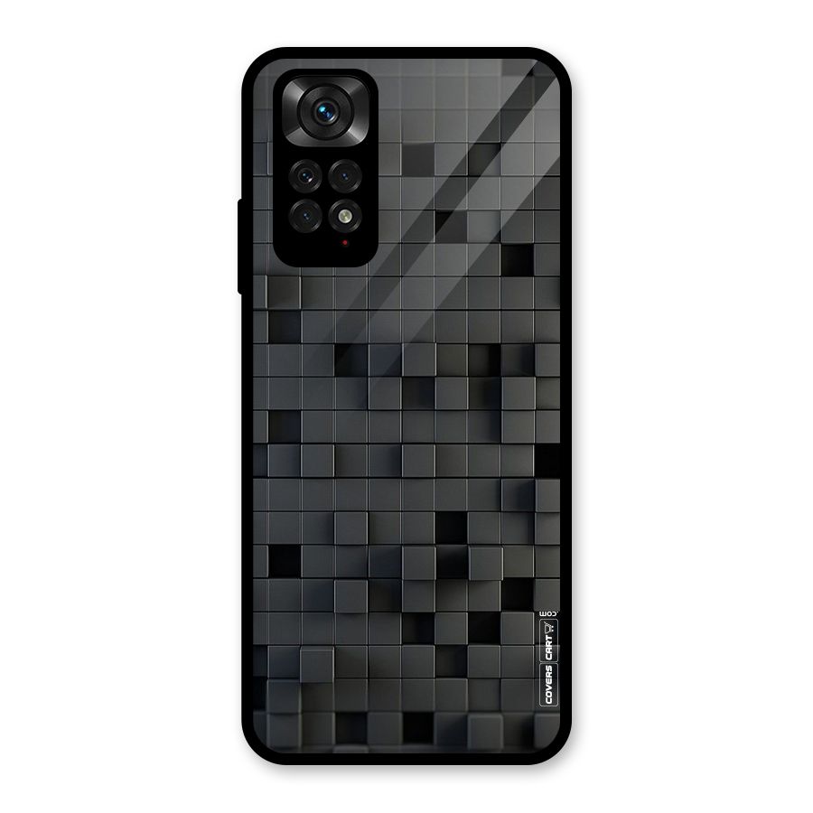 Black Bricks Glass Back Case for Redmi Note 11S