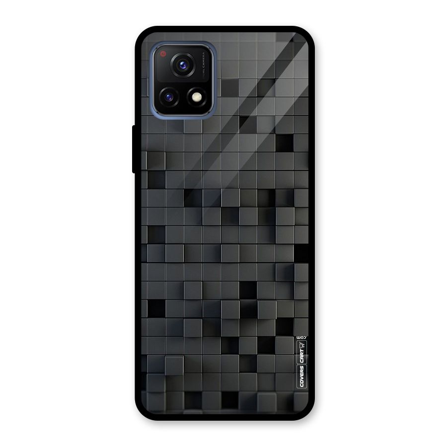 Black Bricks Glass Back Case for Vivo Y72 5G