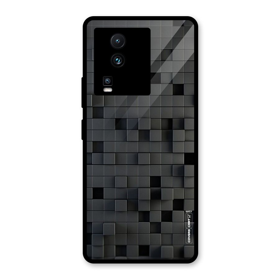 Black Bricks Glass Back Case for Vivo iQOO Neo 7