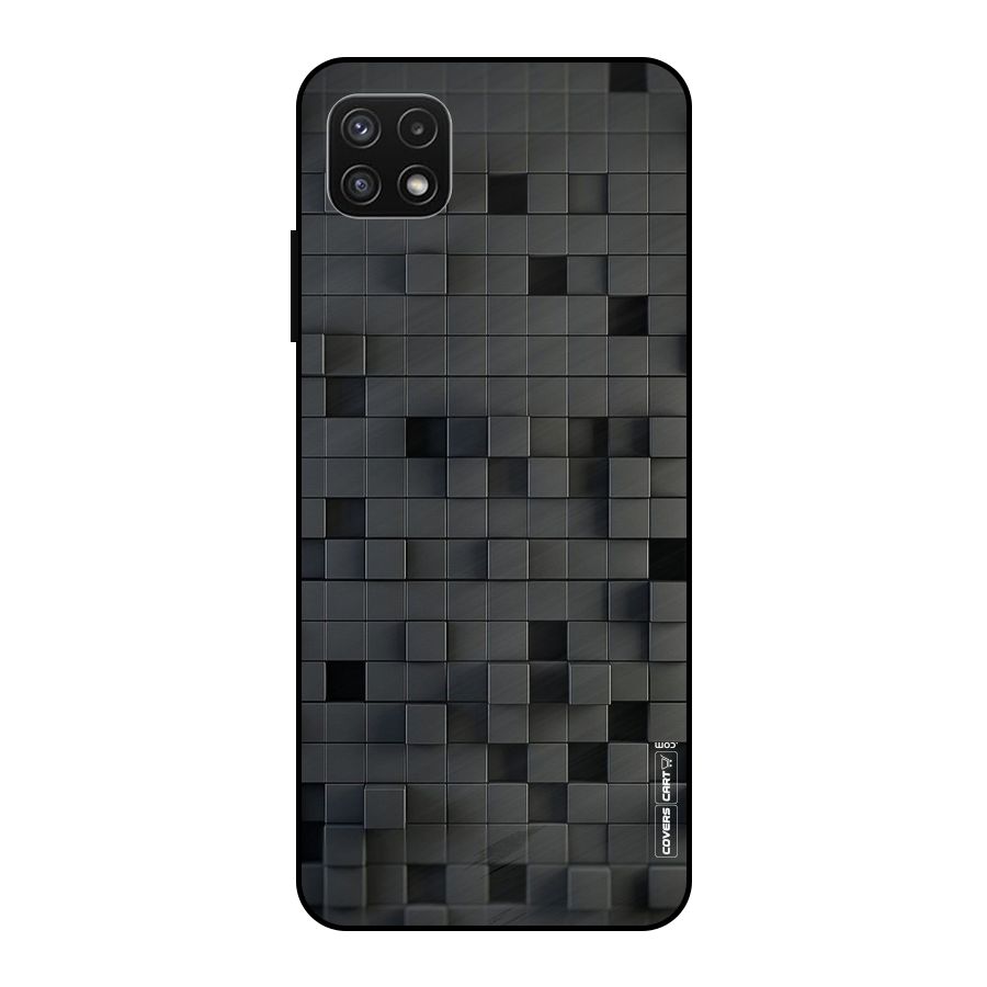 Black Bricks Metal Back Case for Galaxy A22 5G