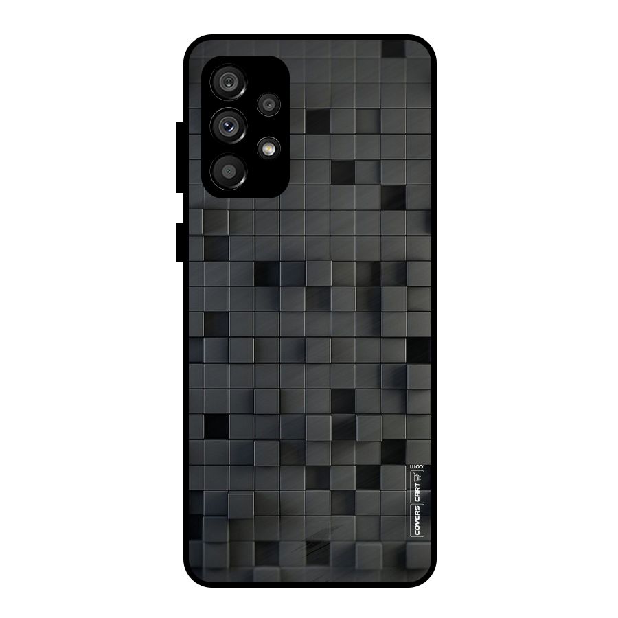 Black Bricks Metal Back Case for Galaxy A73 5G