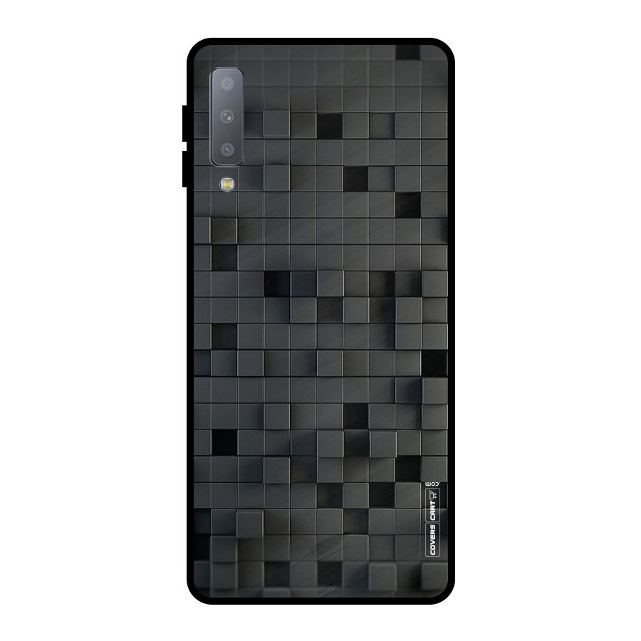 Black Bricks Metal Back Case for Galaxy A7 (2018)
