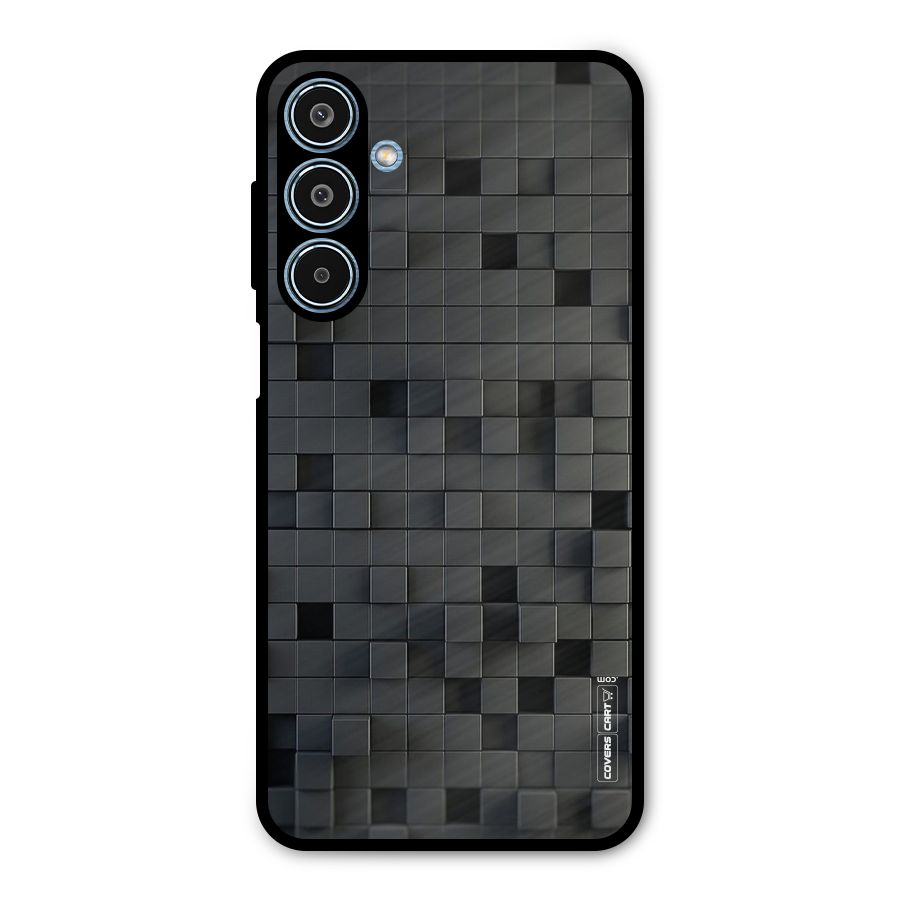 Black Bricks Metal Back Case for Galaxy M35