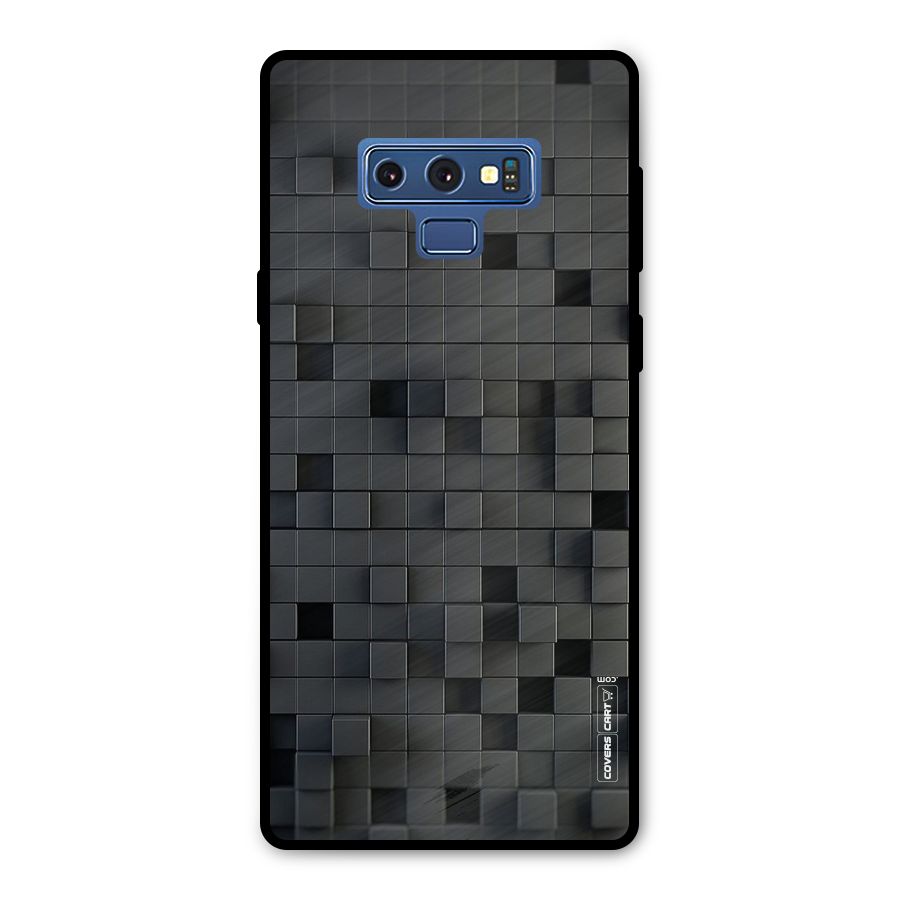 Black Bricks Metal Back Case for Galaxy Note 9