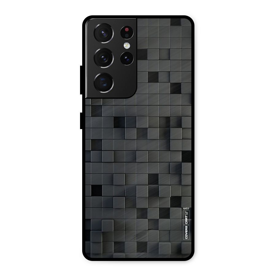 Black Bricks Metal Back Case for Galaxy S21 Ultra 5G