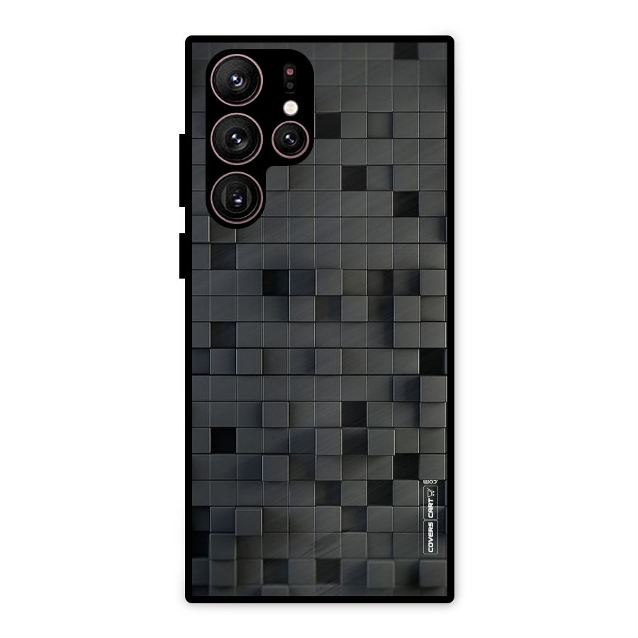 Black Bricks Metal Back Case for Galaxy S22 Ultra 5G