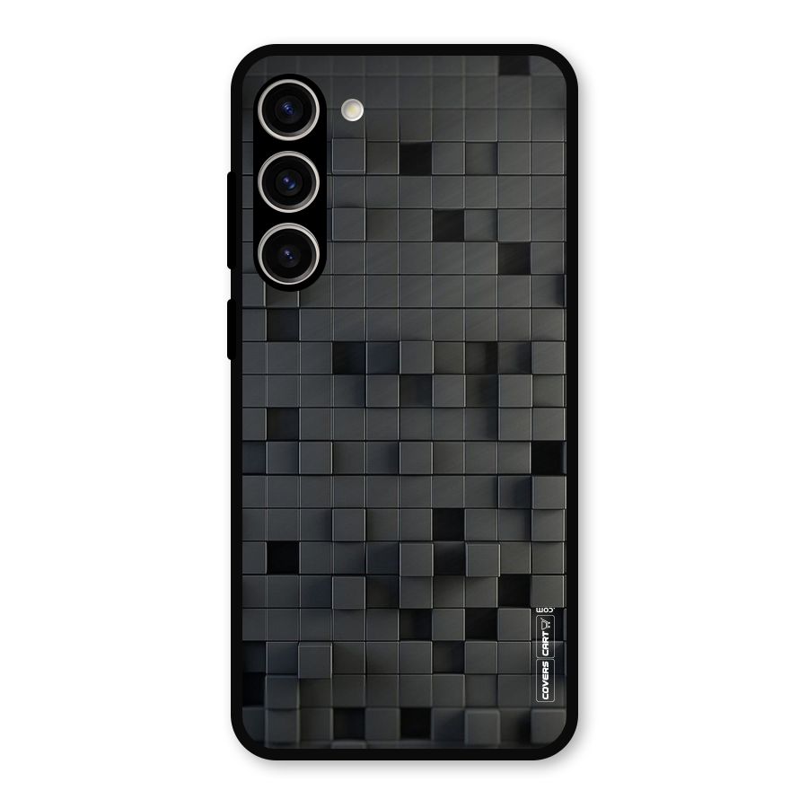 Black Bricks Metal Back Case for Galaxy S23 Plus