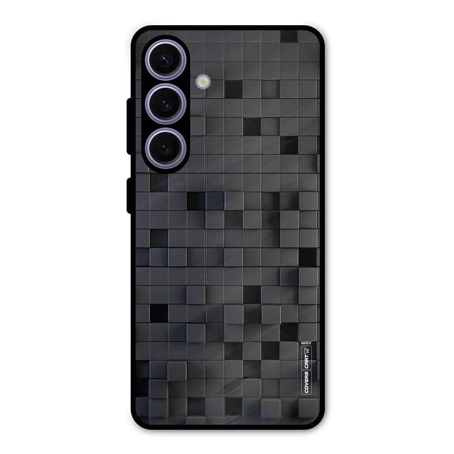 Black Bricks Metal Back Case for Galaxy S24
