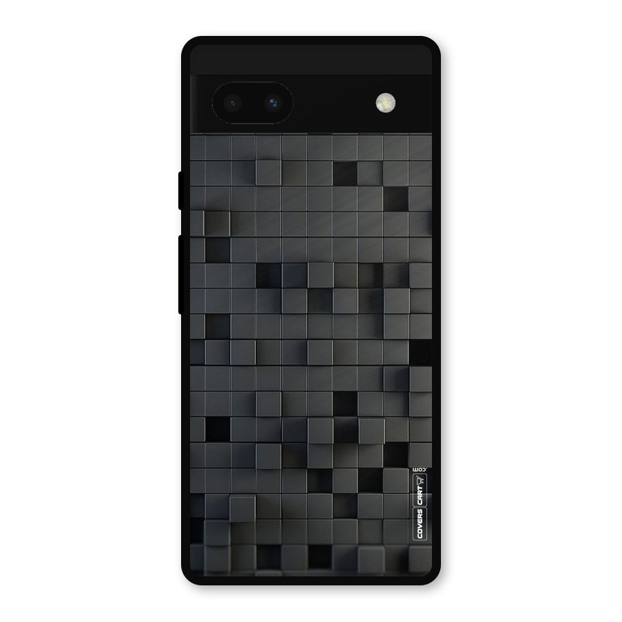 Black Bricks Metal Back Case for Google Pixel 6a