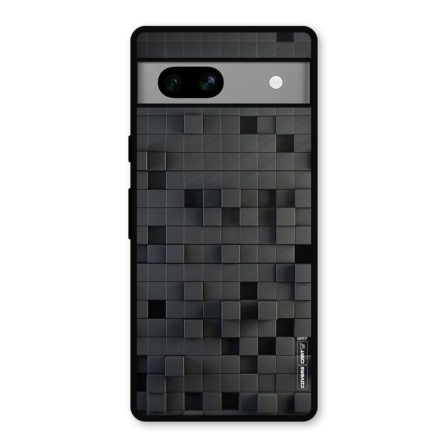 Black Bricks Metal Back Case for Google Pixel 7a