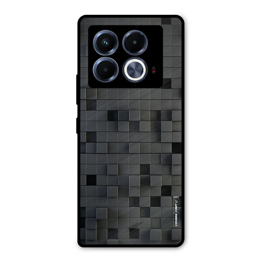 Black Bricks Metal Back Case for Infinix Note 40 5G
