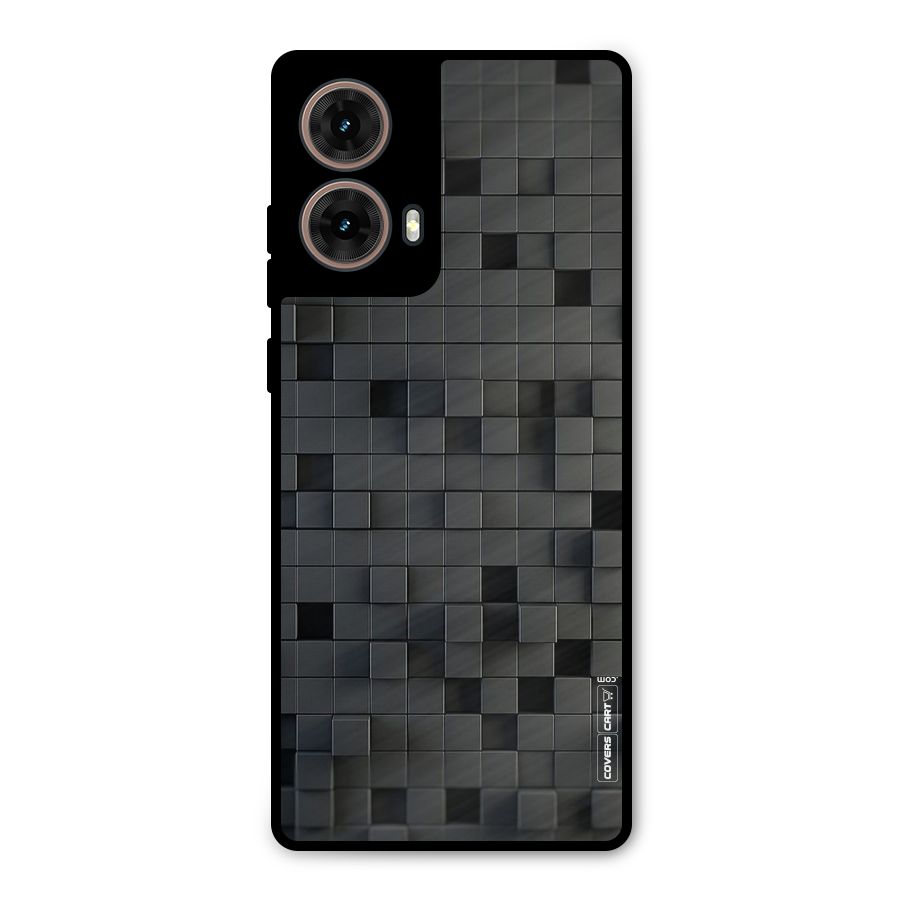 Black Bricks Metal Back Case for Moto G85