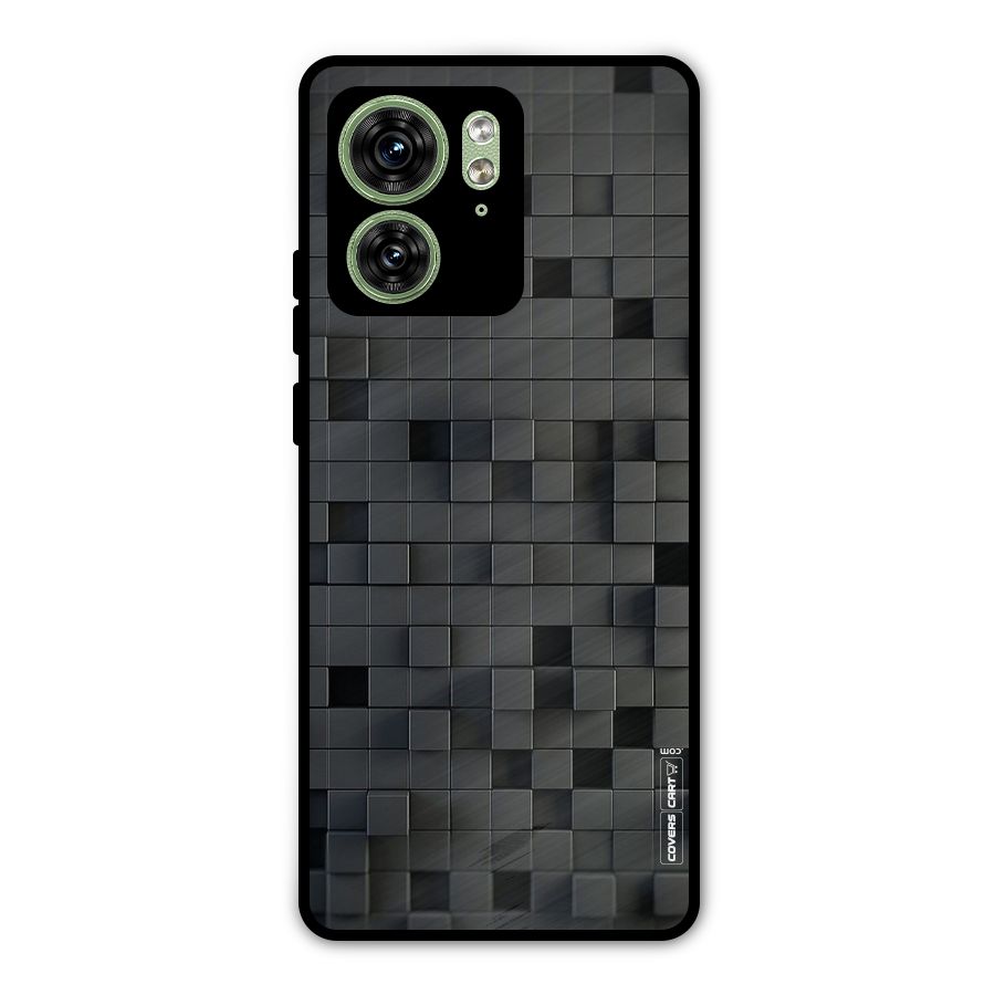 Black Bricks Metal Back Case for Motorola Edge 40 5G