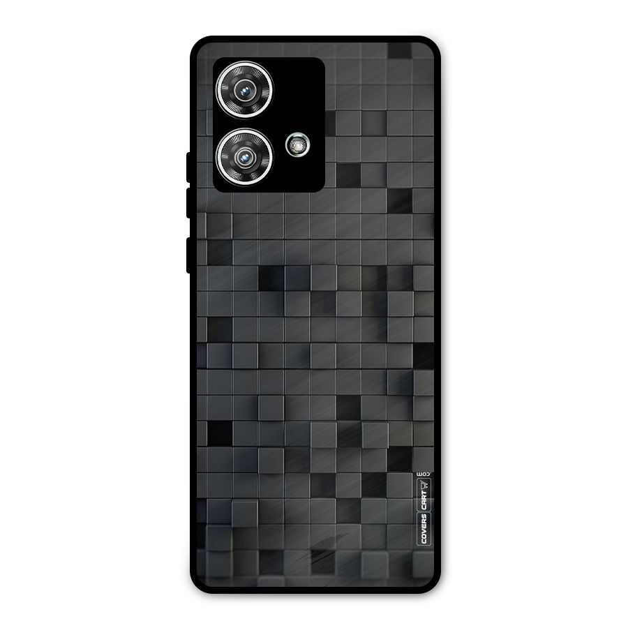 Black Bricks Metal Back Case for Motorola Edge 40 Neo