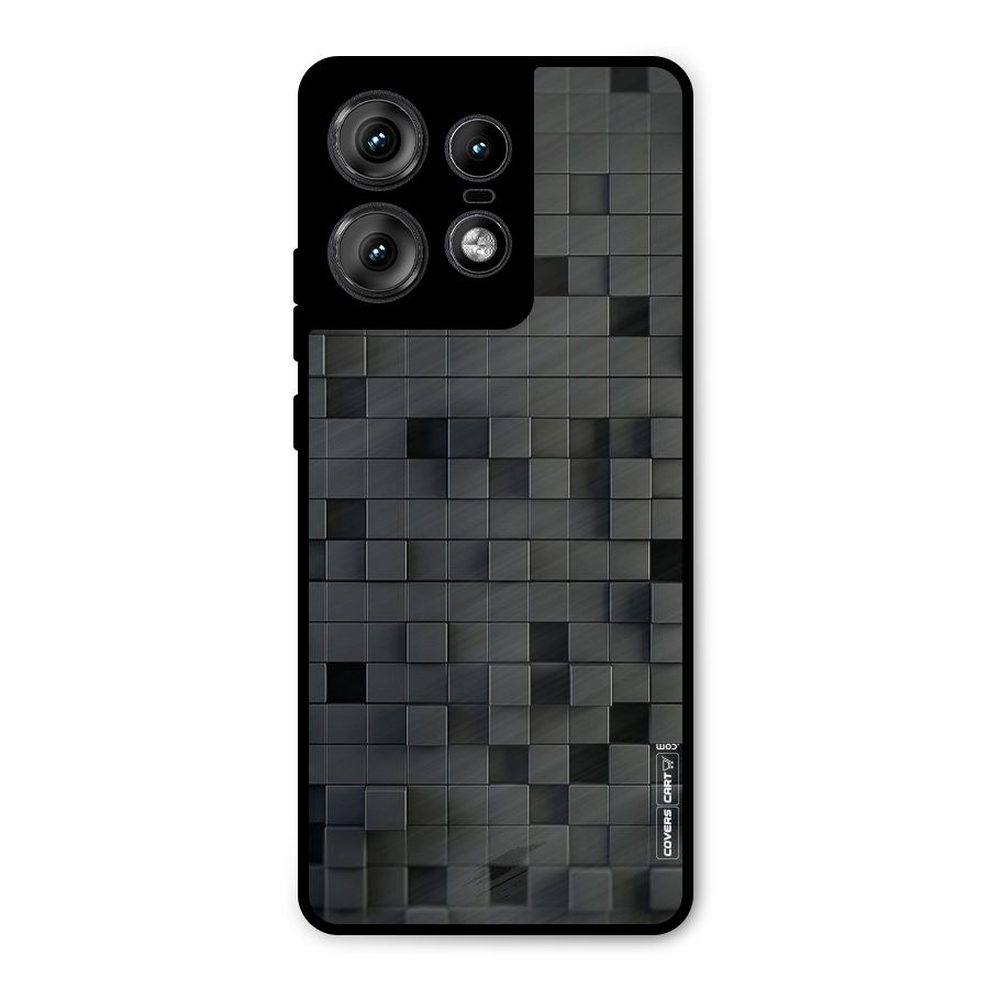 Black Bricks Metal Back Case for Motorola Edge 50 Pro