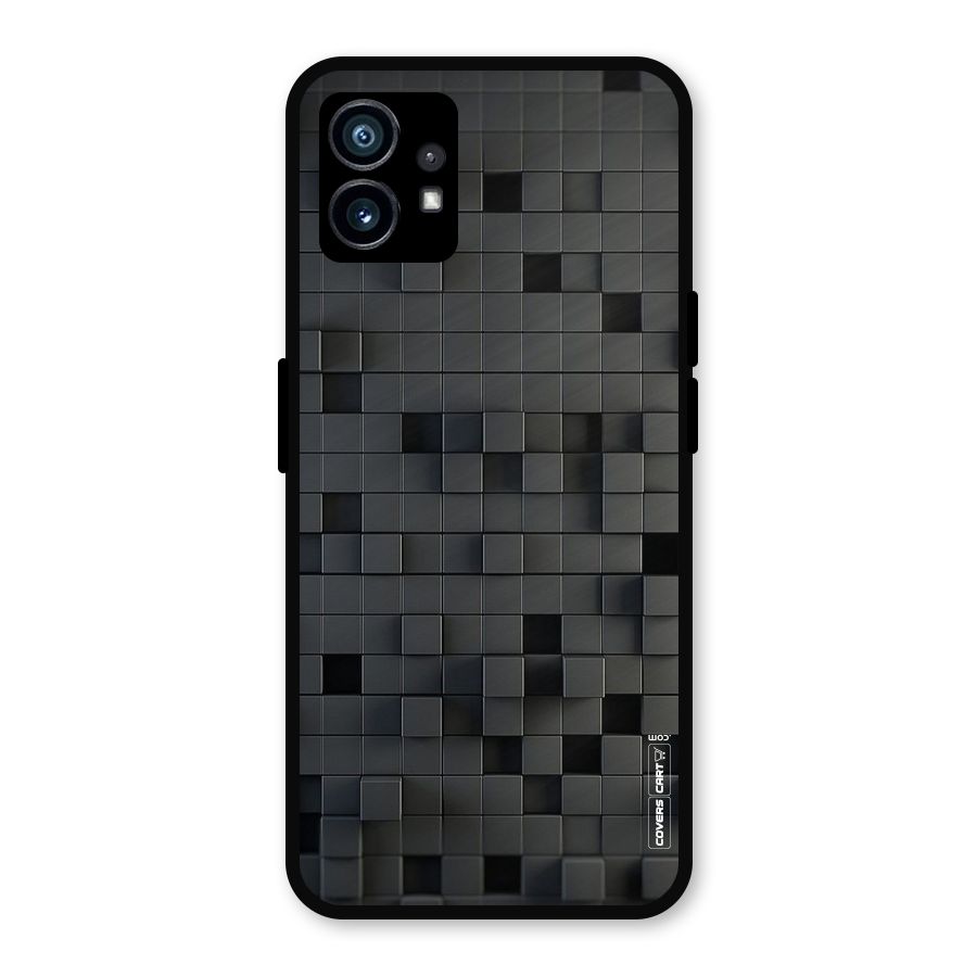 Black Bricks Metal Back Case for Nothing Phone 1