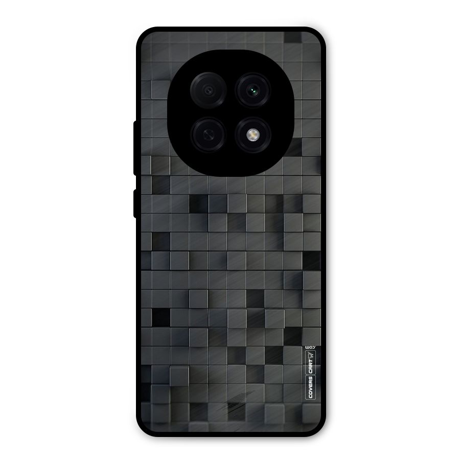 Black Bricks Metal Back Case for Oppo F29 Pro