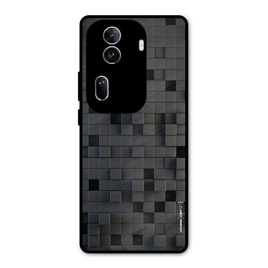 Black Bricks Metal Back Case for Oppo Reno11 Pro 5G