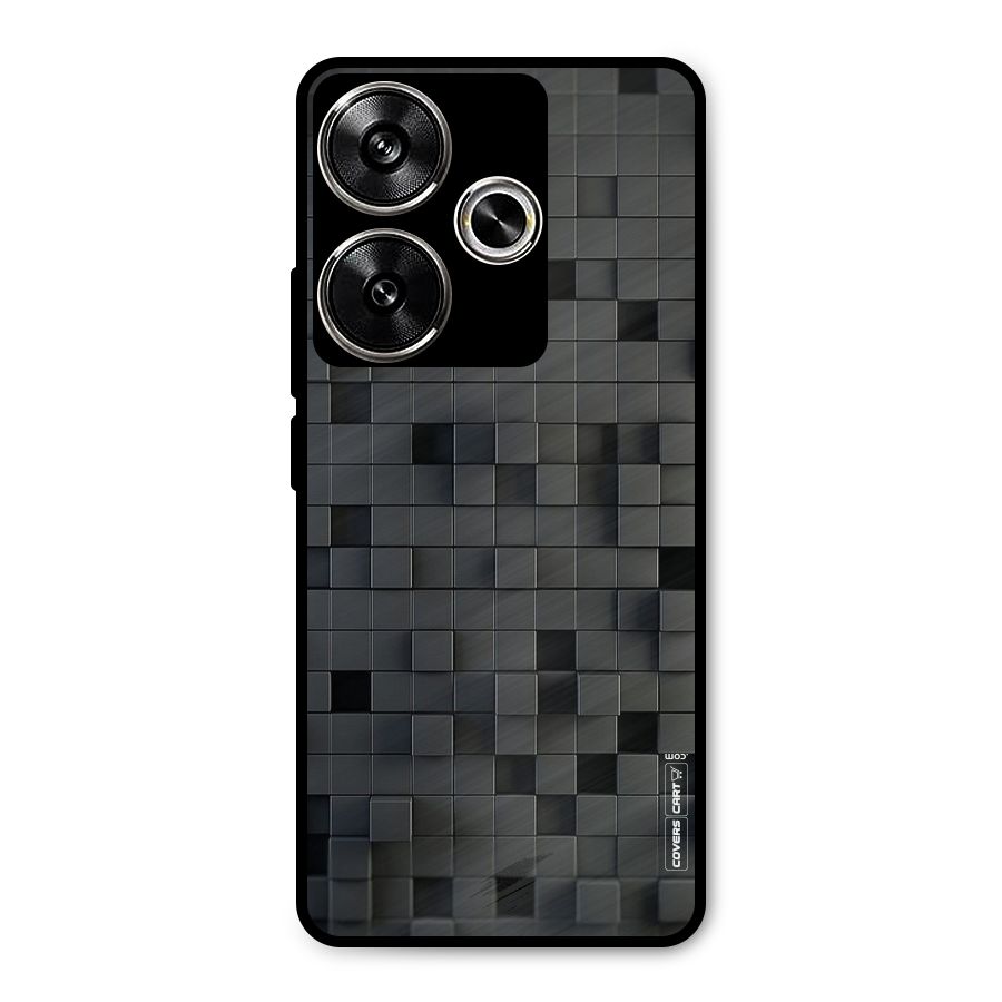 Black Bricks Metal Back Case for Poco F6