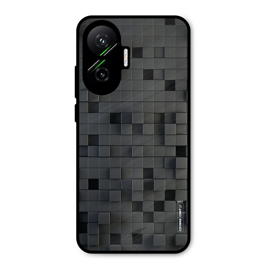Black Bricks Metal Back Case for Poco F7