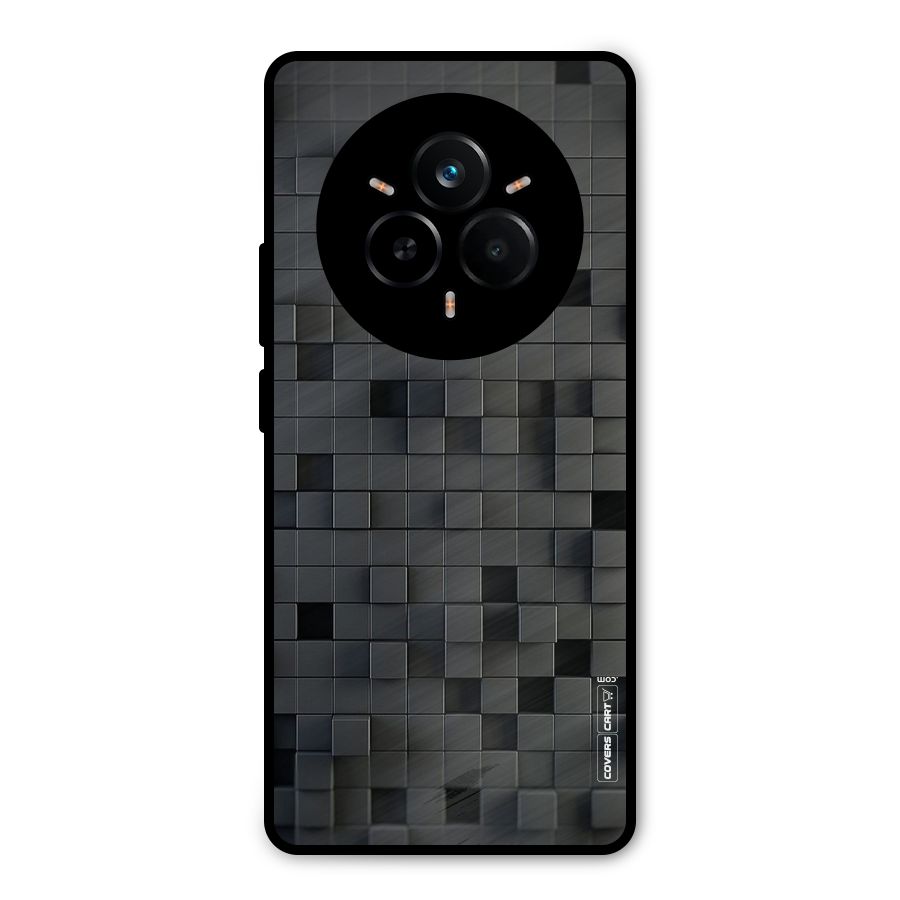 Black Bricks Metal Back Case for Realme 14 Pro Plus