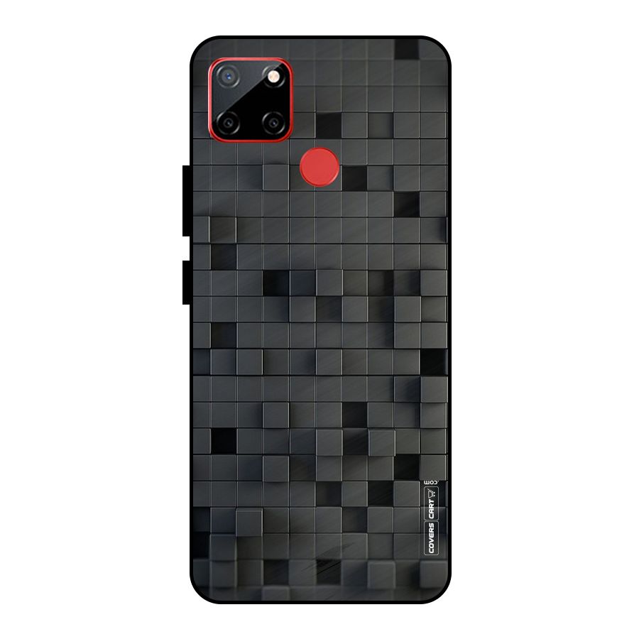 Black Bricks Metal Back Case for Realme C12