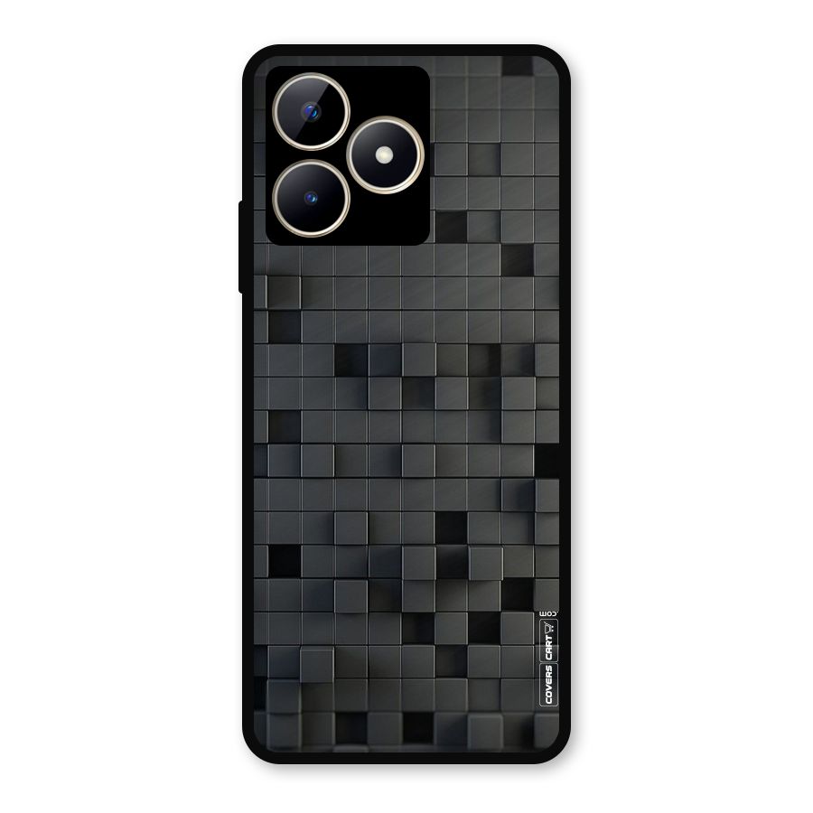 Black Bricks Metal Back Case for Realme C53