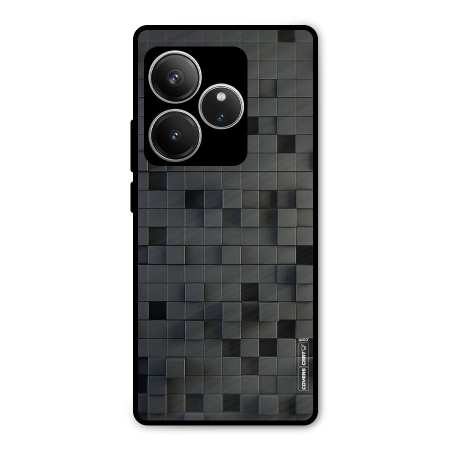 Black Bricks Metal Back Case for Realme GT 6