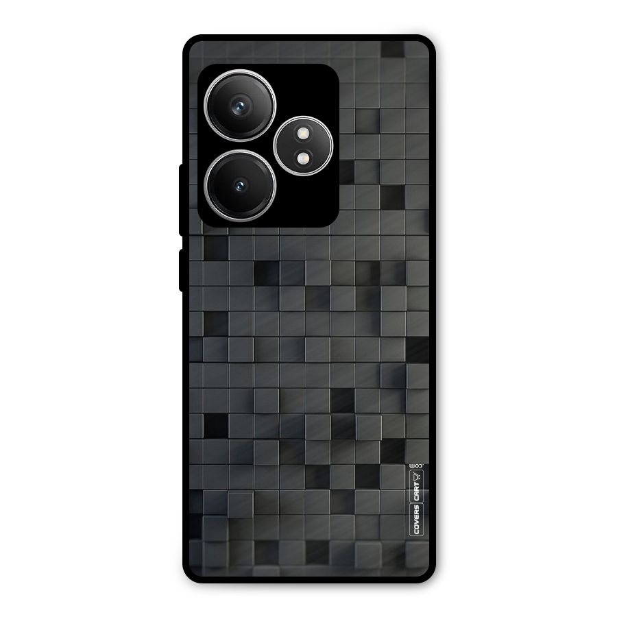Black Bricks Metal Back Case for Realme GT 6T