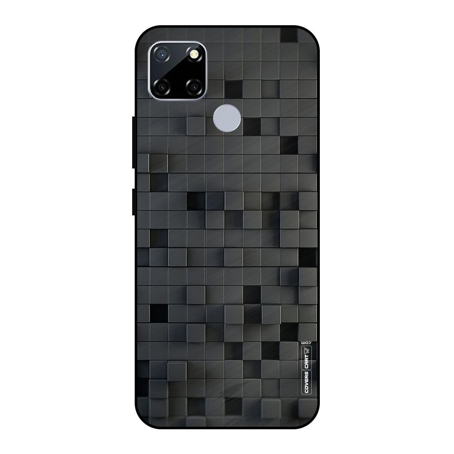 Black Bricks Metal Back Case for Realme Narzo 20